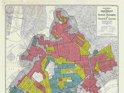 Map of New York City labeled "House Number and Transit Guide"